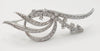 Broche años 40 en oro blanco 18k con diamantes 1.43 quilates - Mayka Jewels