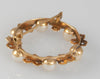 Broche antiguo en oro 18k con perlas naturales y diaman tes 0.40 quilates - Mayka Jewels