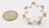 Broche antiguo en oro 18k con perlas y diamantes 0.21 quilates - Mayka Jewels
