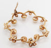 Broche antiguo en oro 18k con perlas y diamantes 0.21 quilates - Mayka Jewels