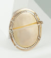 Broche antiguo en oro amarillo 14k y nácar - Mayka Jewels