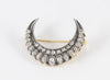 Broche antiguo en oro amarillo 18k y brillantes - Mayka Jewels