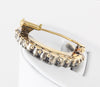 Broche antiguo en oro amarillo 18k y brillantes - Mayka Jewels