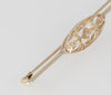 Broche antiguo en oro amarillo 18k y brillantes - Mayka Jewels