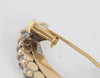Broche antiguo en oro amarillo 18k y brillantes - Mayka Jewels