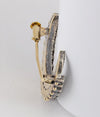 Broche antiguo en oro amarillo 18k y brillantes - Mayka Jewels