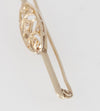 Broche antiguo en oro amarillo 18k y brillantes - Mayka Jewels