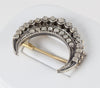 Broche antiguo en oro amarillo 18k y brillantes - Mayka Jewels