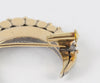Broche antiguo en oro amarillo 18k y brillantes - Mayka Jewels