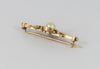 Broche antiguo en oro amarillo 18k y perlas - Mayka Jewels