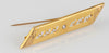 Broche antiguo en oro14k con brillante - Mayka Jewels