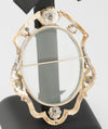 Broche antiguo porta fotos oro amarillo 14k - Mayka Jewels