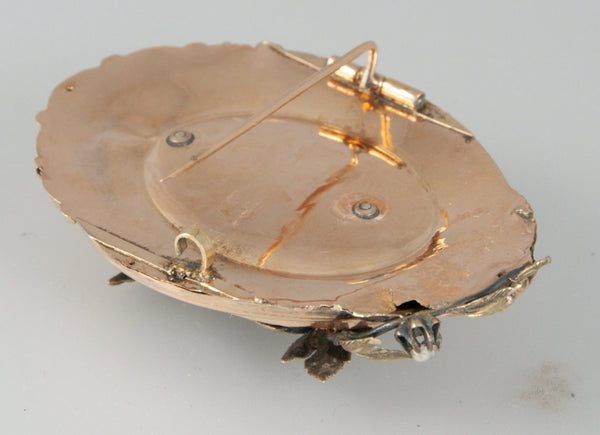 Broche en oro 15k con perlas barrocas - Mayka Jewels