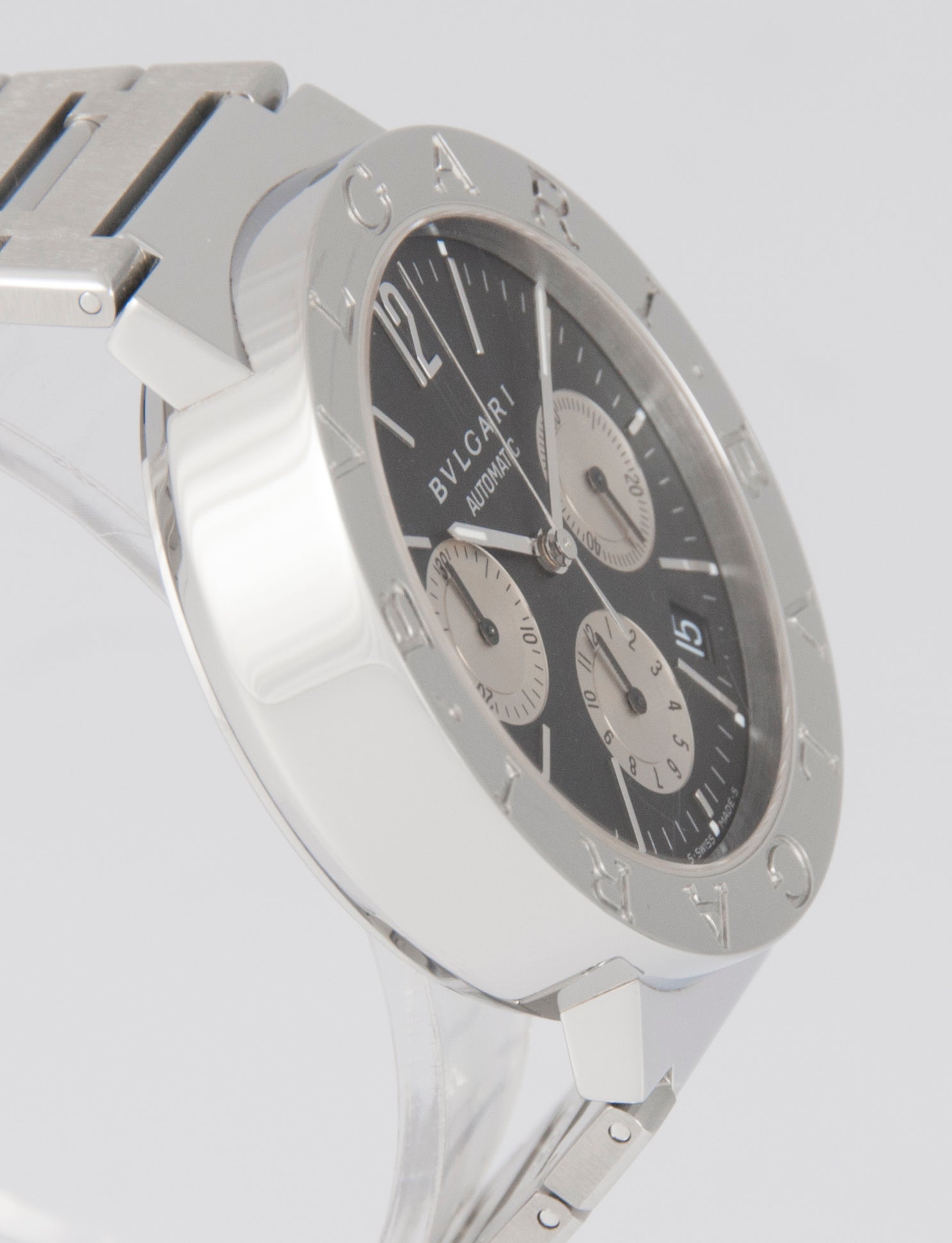 Bulgari Automatic Chronograph Steel Ref: BB 38 SS CH - Mayka Jewels