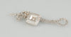 Cadena y colgante en oro blanco 18k con brillantes - Mayka Jewels