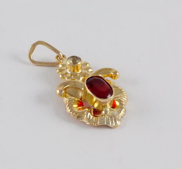 Colgante antiguo en oro amarillo 18k - Mayka Jewels