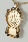Colgante antiguo oro amarillo con marfil y brillantes - Mayka Jewels