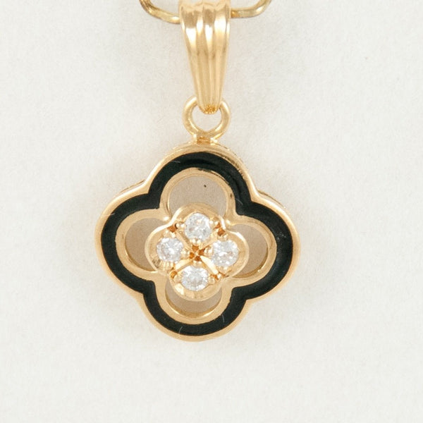 Colgante en oro 18k con brillantes - Mayka Jewels