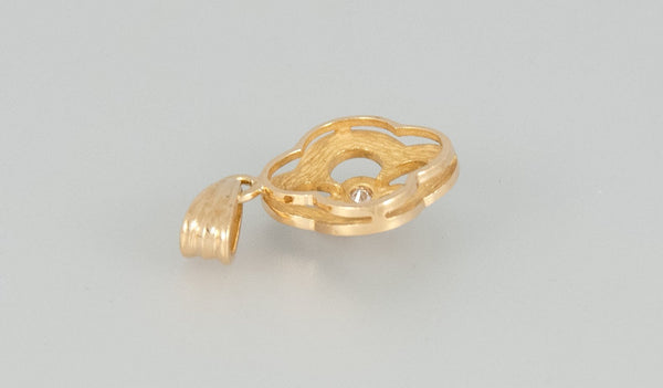 Colgante en oro 18k con brillantes - Mayka Jewels