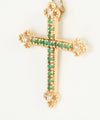 Colgante en oro 18k con esmeralda y brillantes - Mayka Jewels