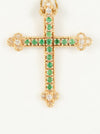 Colgante en oro 18k con esmeralda y brillantes - Mayka Jewels