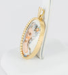 Colgante Limoges en oro amarillo 18k y porcelana - Mayka Jewels