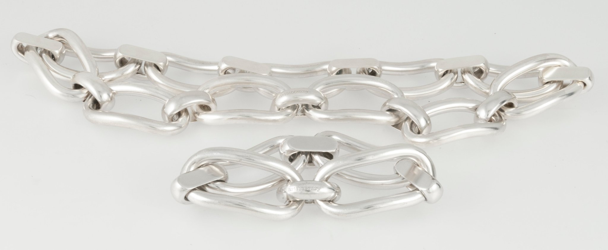 Conjunto cadena y pulsera Aristocrazy plata 925 - Mayka Jewels
