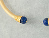 Conjunto de gargantilla y pulsera oro amarillo y Lapislázuli - Mayka Jewels