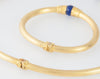 Conjunto de gargantilla y pulsera oro amarillo y Lapislázuli - Mayka Jewels