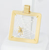Conjunto pulsera, colgante y pendientes en oro amarillo y blanco 18k - Mayka Jewels