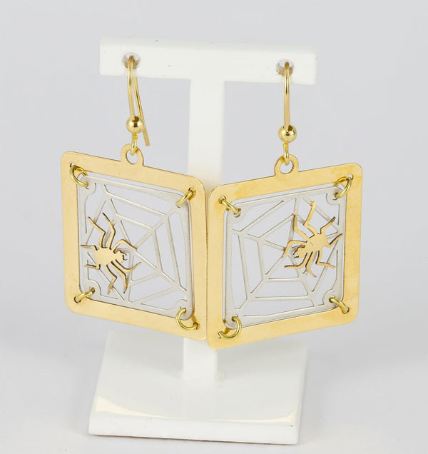 Conjunto pulsera, colgante y pendientes en oro amarillo y blanco 18k - Mayka Jewels