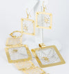 Conjunto pulsera, colgante y pendientes en oro amarillo y blanco 18k - Mayka Jewels