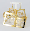 Conjunto pulsera, colgante y pendientes en oro amarillo y blanco 18k - Mayka Jewels