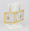 Conjunto pulsera, colgante y pendientes en oro amarillo y blanco 18k - Mayka Jewels