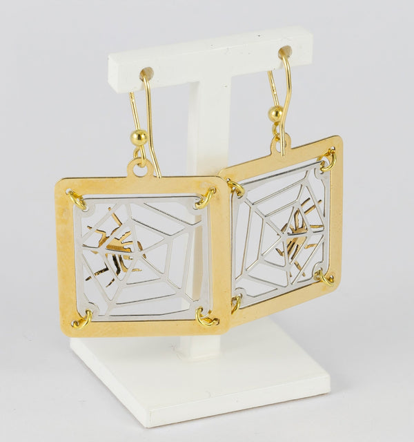 Conjunto pulsera, colgante y pendientes en oro amarillo y blanco 18k - Mayka Jewels