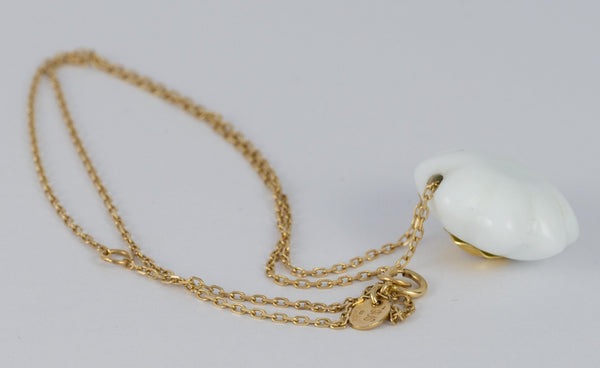 Conjunto Tous Cadena Pendientes Anillo en oro amarillo 18k y porcelana - Mayka Jewels