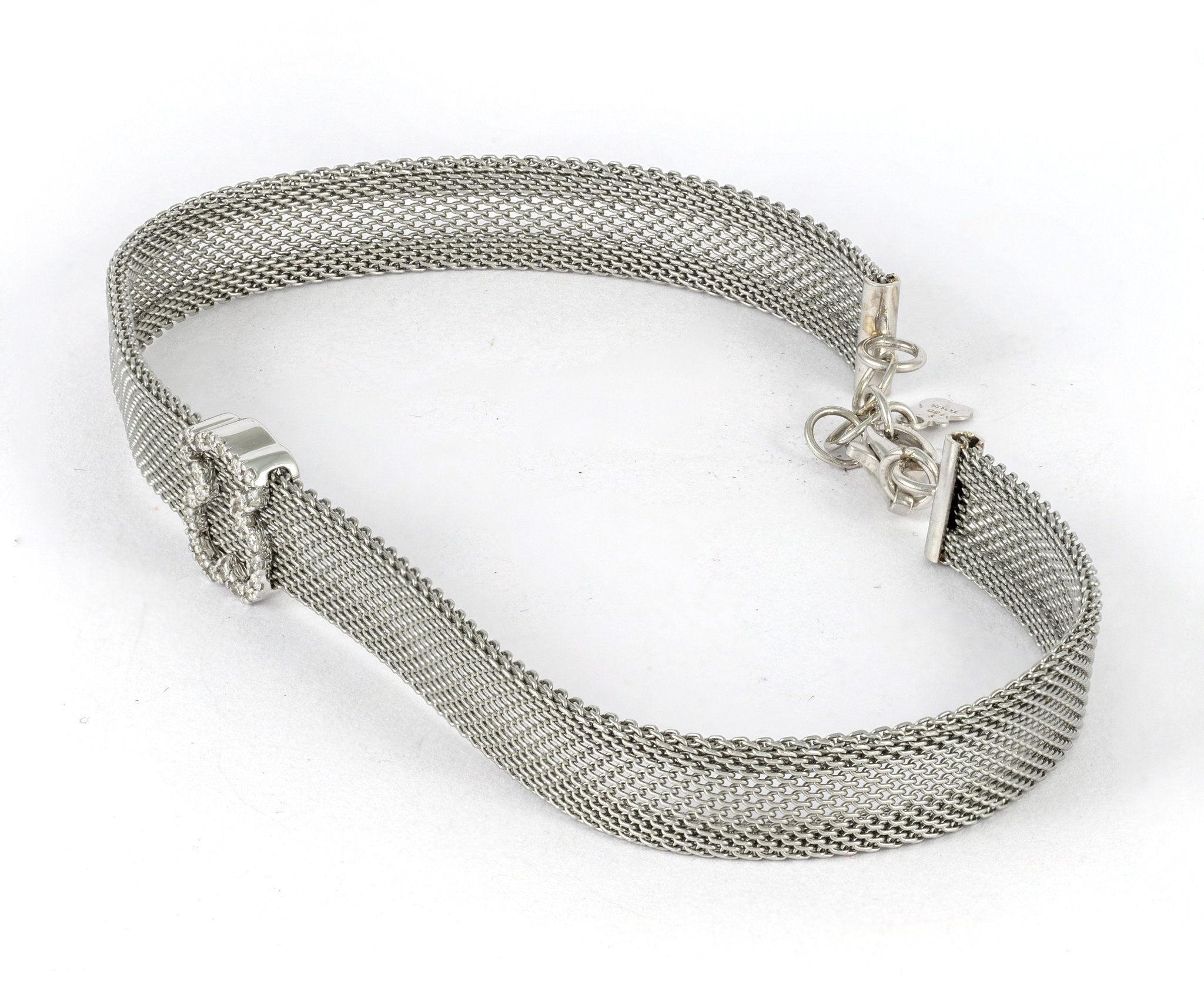 Conjunto Tous pulsera y anillo en oro blanco 18k y acero - Mayka Jewels