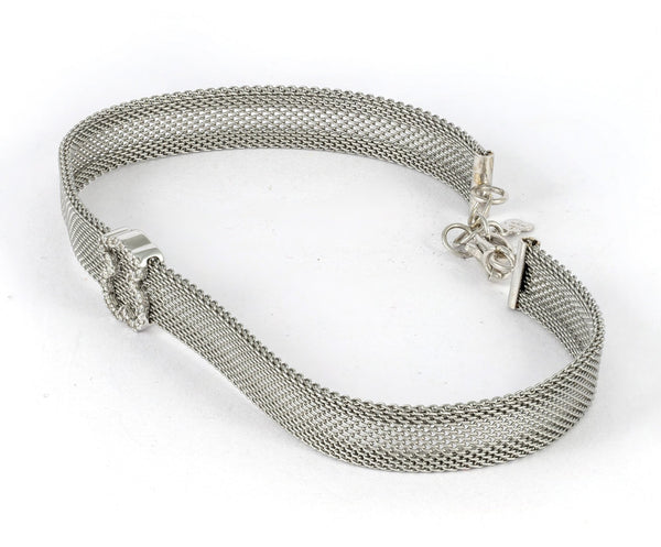 Conjunto Tous pulsera y anillo en oro blanco 18k y acero - Mayka Jewels