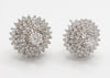 Pendientes años 40 en oro blanco 18k con brillantes 2.30 quilates - Mayka Jewels