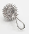 Pendientes años 40 en oro blanco 18k con brillantes 2.30 quilates - Mayka Jewels