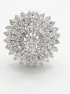 Pendientes años 40 en oro blanco 18k con brillantes 2.30 quilates - Mayka Jewels