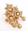 Pendientes antiguos en oro 18k con perlas de Aljófar - Mayka Jewels