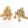 Pendientes antiguos en oro 18k con perlas de Aljófar - Mayka Jewels