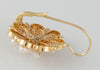Pendientes antiguos en oro 18k con perlas naturales - Mayka Jewels