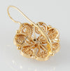 Pendientes antiguos en oro 18k con perlas naturales - Mayka Jewels