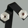 Pendientes antiguos en oro 18k con rubí - Mayka Jewels