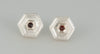 Pendientes antiguos en oro 18k con rubí - Mayka Jewels