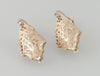 Pendientes antiguos en oro amarillo 18k y brillantes - Mayka Jewels