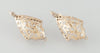 Pendientes antiguos en oro amarillo 18k y brillantes - Mayka Jewels
