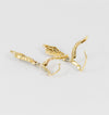 Pendientes antiguos en oro amarillo 18k y diamantes 0.28 ct - Mayka Jewels